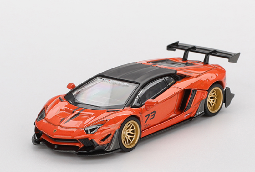 MINI GT #1133 LB★WORKS Lamborghini Aventador Edición Limitada Naranja MDX 2025 EN CAJA