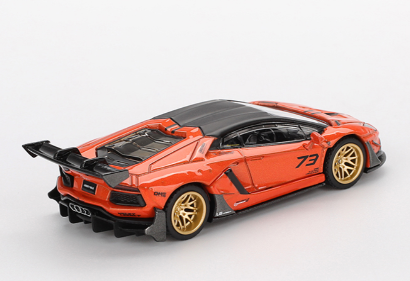 MINI GT #1133 LB★WORKS Lamborghini Aventador Edición Limitada Naranja MDX 2025 EN CAJA