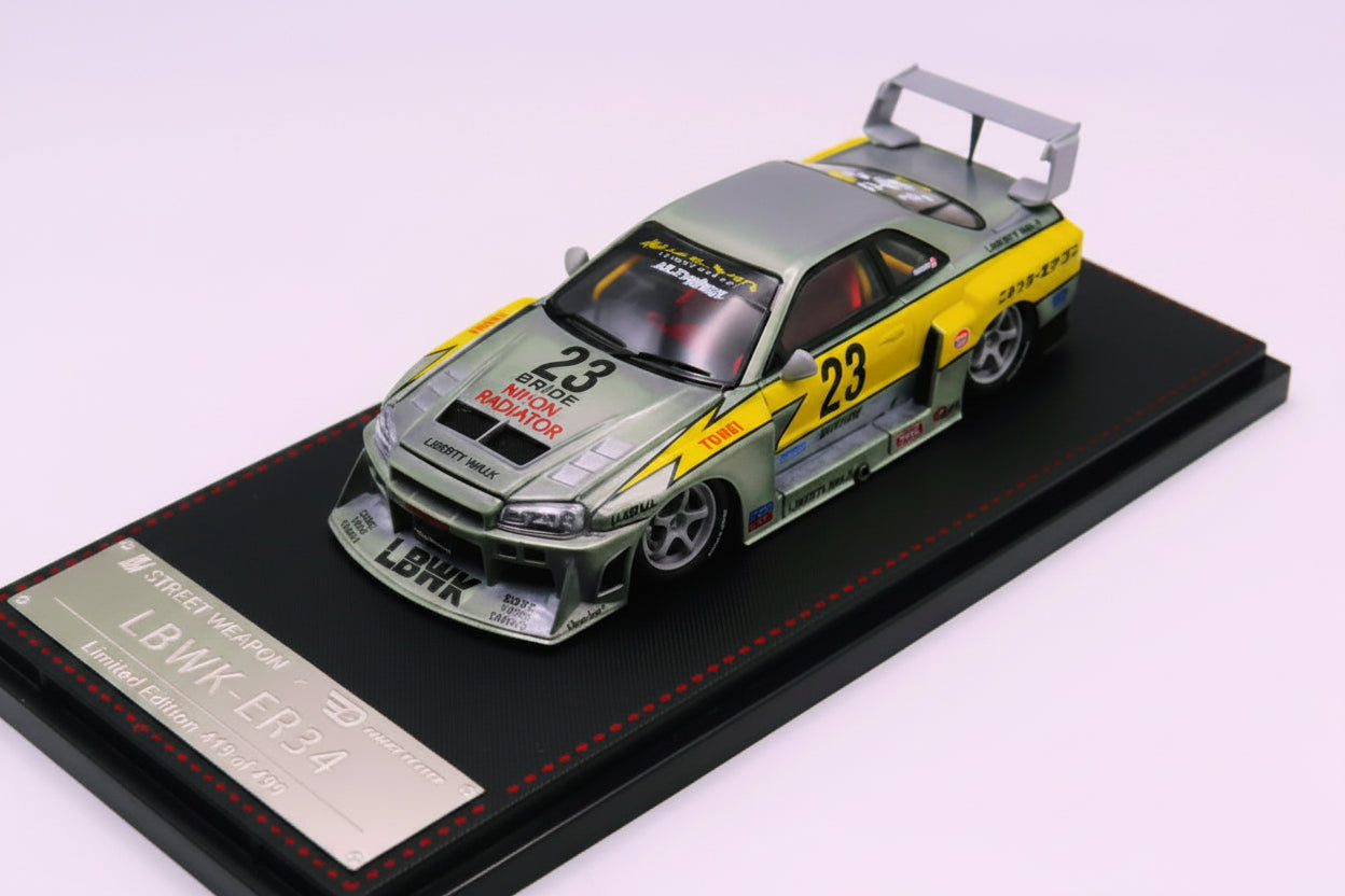 STREET WEAPON 1/64 LBWK ER R34 PLOMO