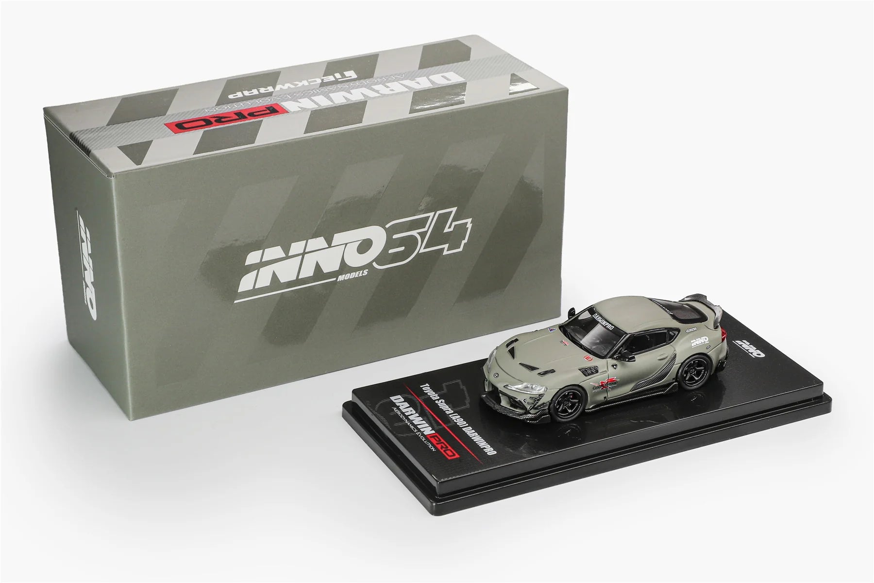 INNO64 1/64 TOYOTA SUPRA (A90) DARWINPRO MATT GREEN