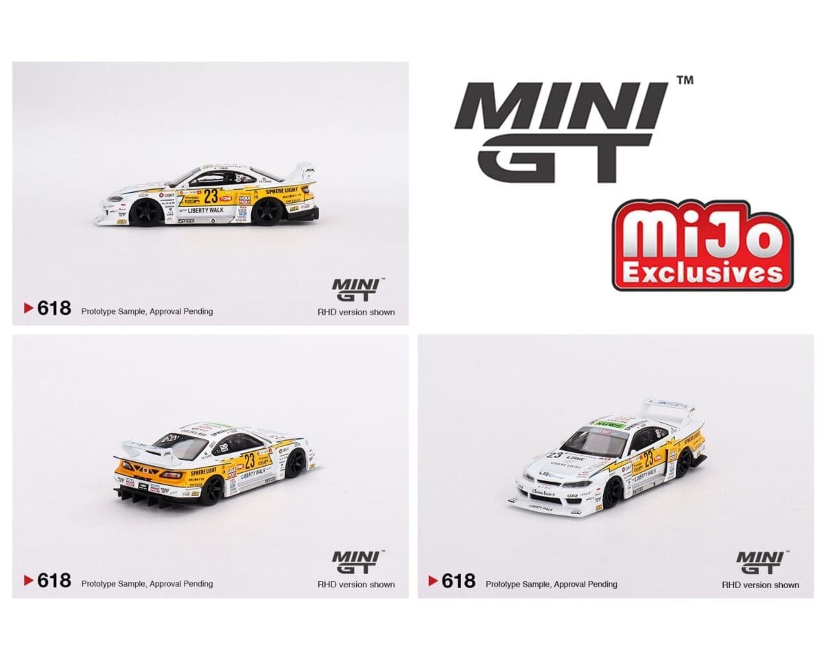 Mini GT 1:64 Nissan LB-Super Silhouette S15 SILVIA #23 Festival de la Velocidad de Goodwood 2022 – Exclusivas de Mijo Blister