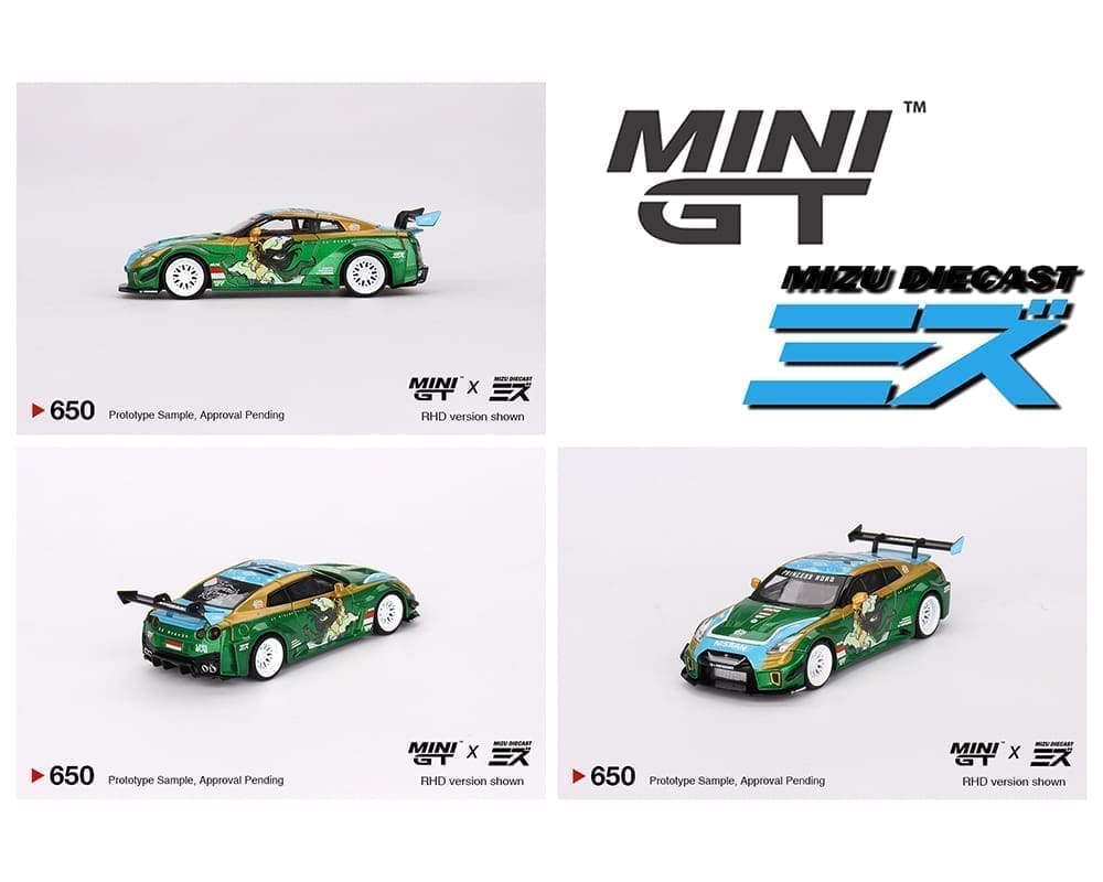 Mini GT 1:64 LB-Silhouette WORKS GT NISSAN 35GT-RR Ver.2 “RORO” MINI GT x MIZU Diecast Blister