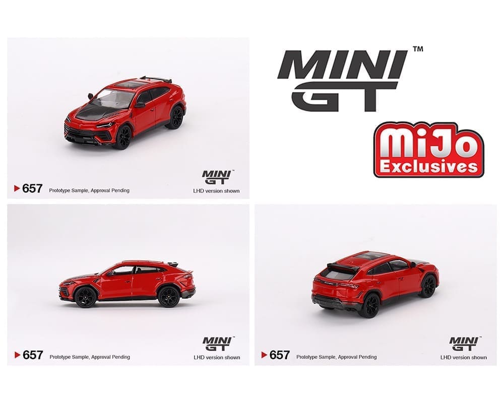 Mini GT 1:64 Lamborghini Urus Performante – Rosso Mars – Exclusivos de MiJo Blister