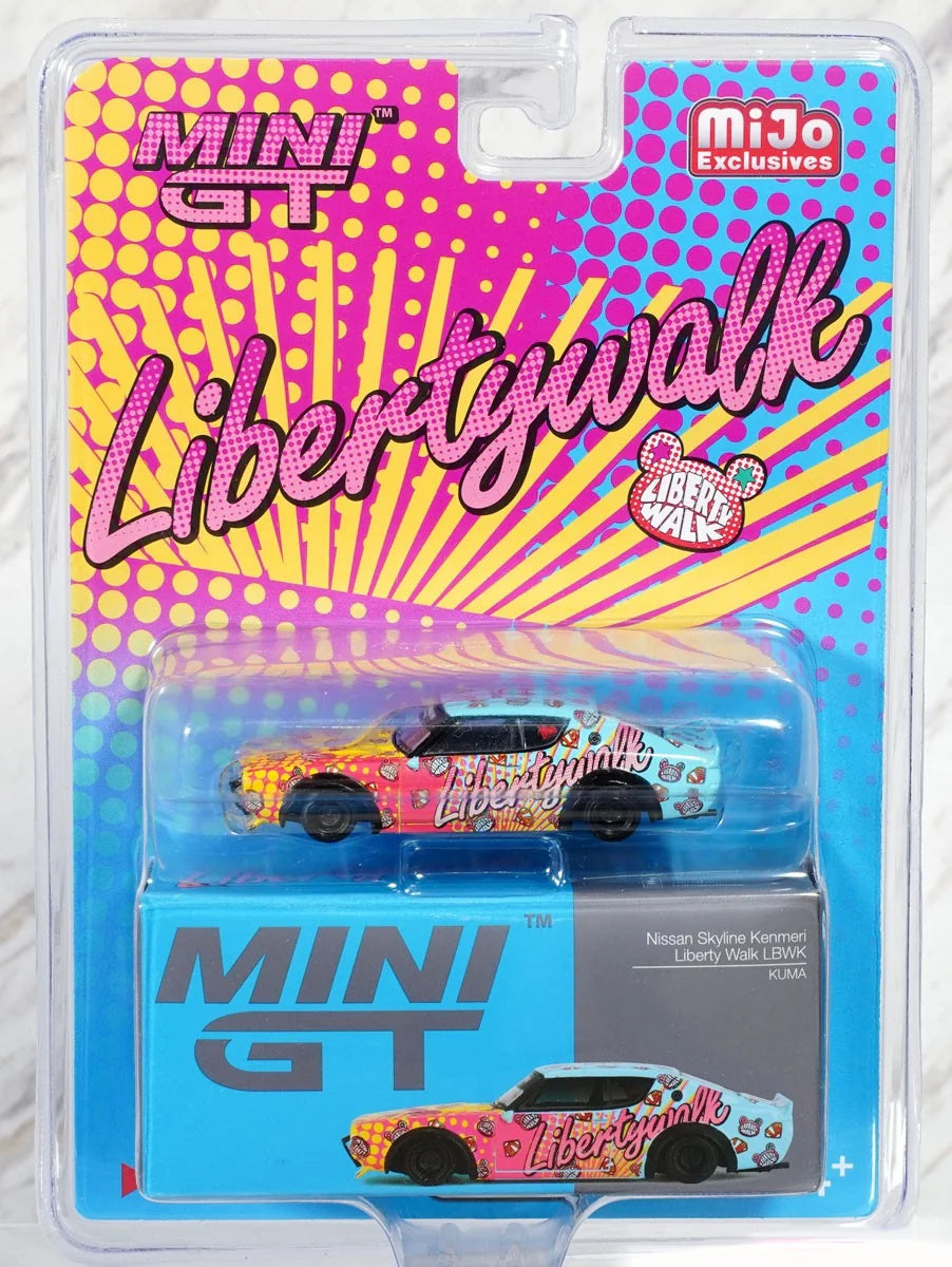 Mini GT 1:64 Nissan Skyline Kenmeri Liberty Walk LBWK KUMA – Exclusivas de MiJo Blister