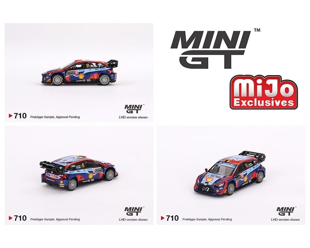 Mini GT 1:64 Hyundai i20 N Rally1 2023 Rally MonteCarlo 3er puesto #11- Exclusivos de MiJo (PRESENTACIÓN EN BLISTER)