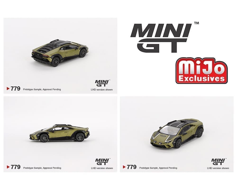 Mini GT 1:64 Lamborghini Huracán Sterrato – Verde Gea Matt- Mijo Exclusives Blister