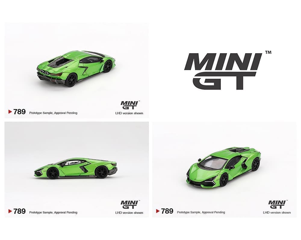 Mini GT 1:64 Lamborghini Revuelto – Verde Selvans Green – Edición Limitada Blister