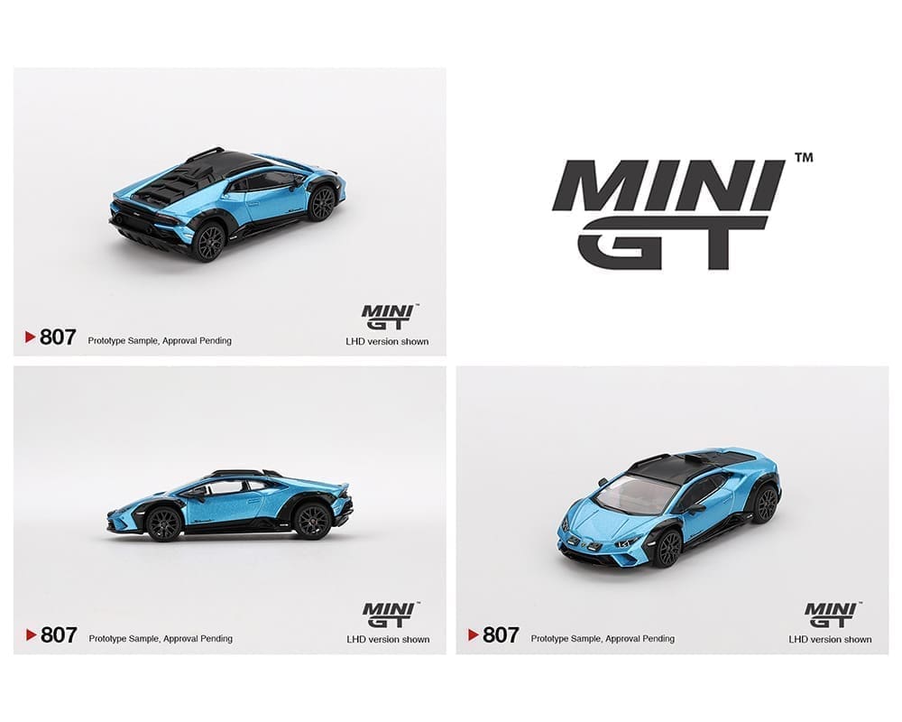 Mini GT 1:64 Lamborghini Huracán Sterrato Blu Aegir Blister