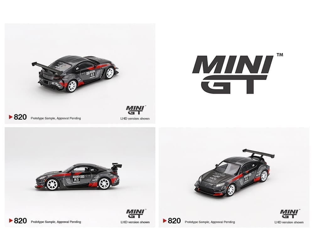 Mini GT 1:64 Toyota GR86 HKS Turbocharged GR86 de Larry Chen – Gris – Edición limitada