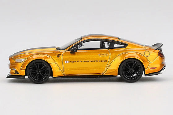 Mini GT 1:64 LB-Works Ford Mustang – LB Gold – Edición limitada Blister