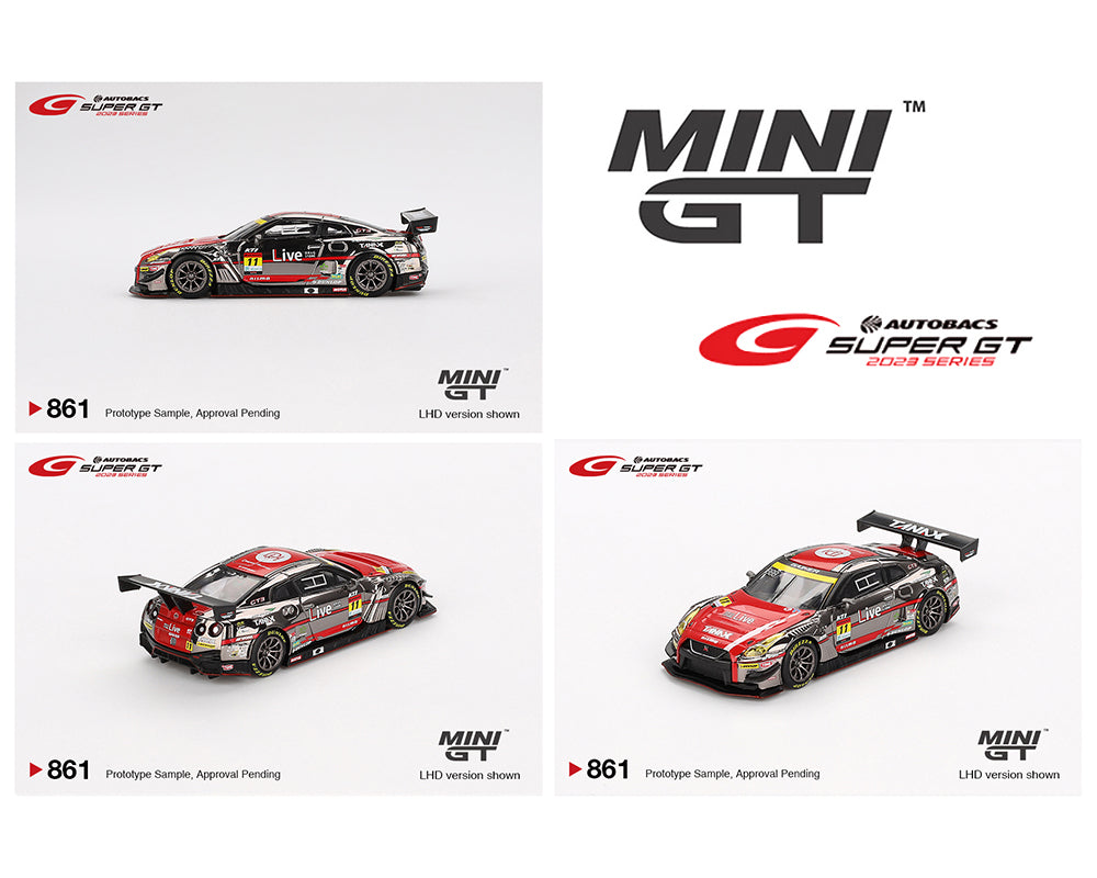 Mini GT 1:64 Exclusivo de Japón Nissan GT-R NISMO GT3 #11 “GAINER TANAX GT-R” GAINER 2023 SUPER GT SERIES Blister