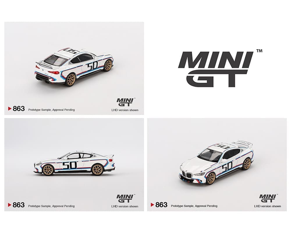 Mini GT 1:64 BMW 3.0 CSL – Blanco