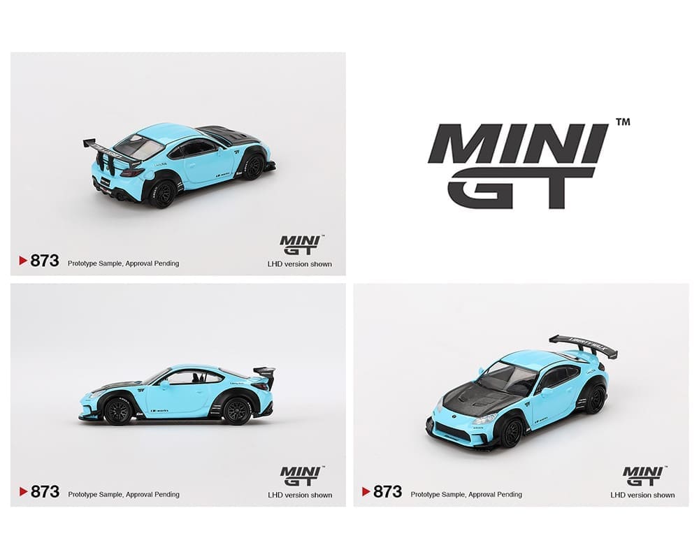 Mini GT 1:64 Toyota GR86 LB-Nation – Azul Bebé Blister