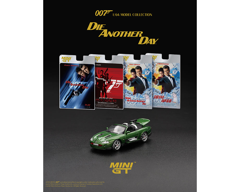 |||PREVENTA|||Mini GT 1:64 Jaguar XKR James Bond “Muere otro día” – Embalaje en inglés – Edición limitada (PRESENTACIÓN BLISTER)