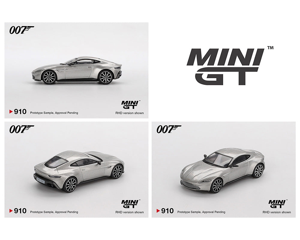 |||PREVENTA|||Mini GT 1:64 Aston Martin DB10 James Bond 007 “SPECTRE” – Empaque en inglés – Edición limitada (PRESENTACIÓN EN BLISTER)