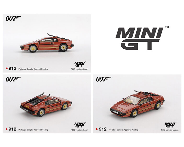 |||PREVENTA|||Mini GT 1:64 Lotus Esprit Turbo James Bond 007 “SOLO PARA TUS OJOS” – Empaque en inglés – Edición limitada (PRESENTACIÓN EN BLISTER)