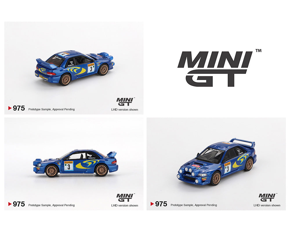 Mini GT 1:64 Subaru Impreza WRC98 1998 Rally Montecarlo 3er puesto #3 (PRESENTACIÓN EN BLISTER)