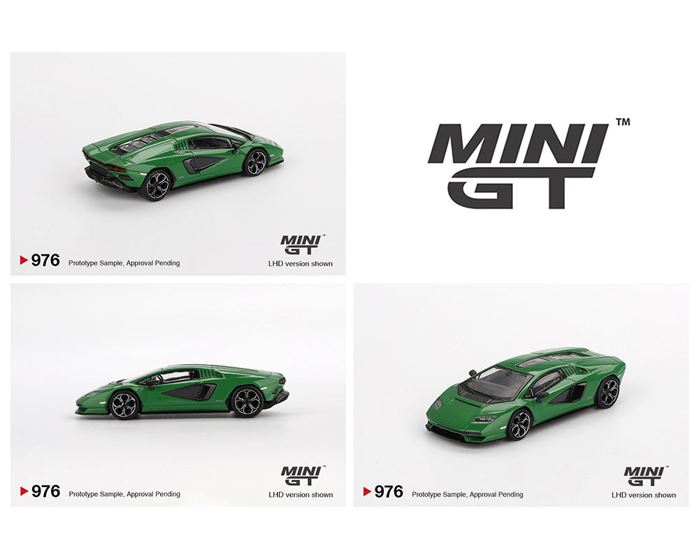 Mini GT 1:64 Lamborghini Countach LPI 800-4 Verde Medio Blister