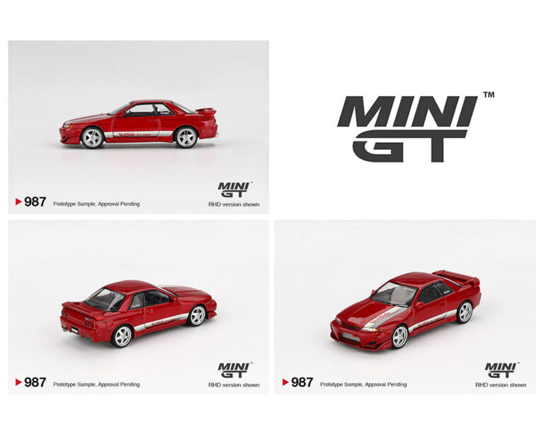 Mini GT 1:64 Nissan Skyline GT-R (R32) VeilSide Combat CI – Rojo Gema Blister