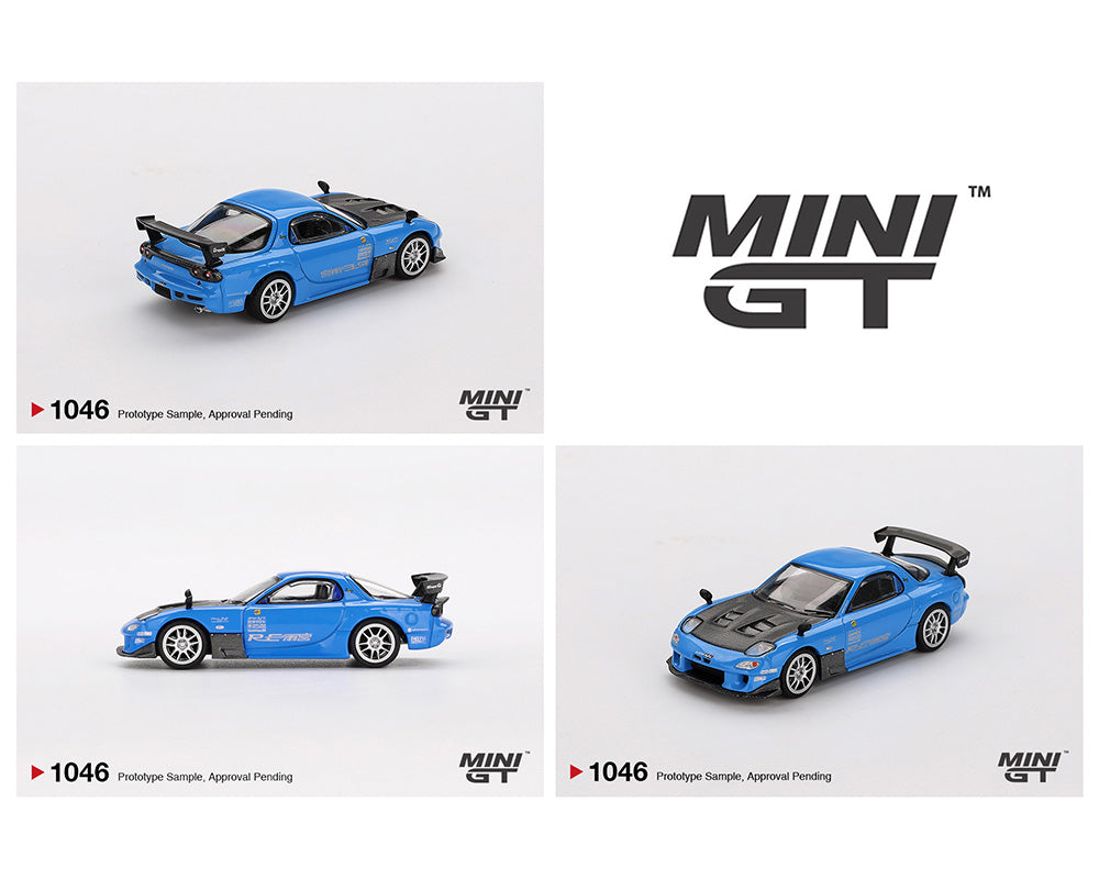 Mini GT 1:64 Mazda RX-7 RE-Amemiya 20B NA 3ROTOR-7 “Ama-san Go”(PRESENTACIÓN EN BLISTER)