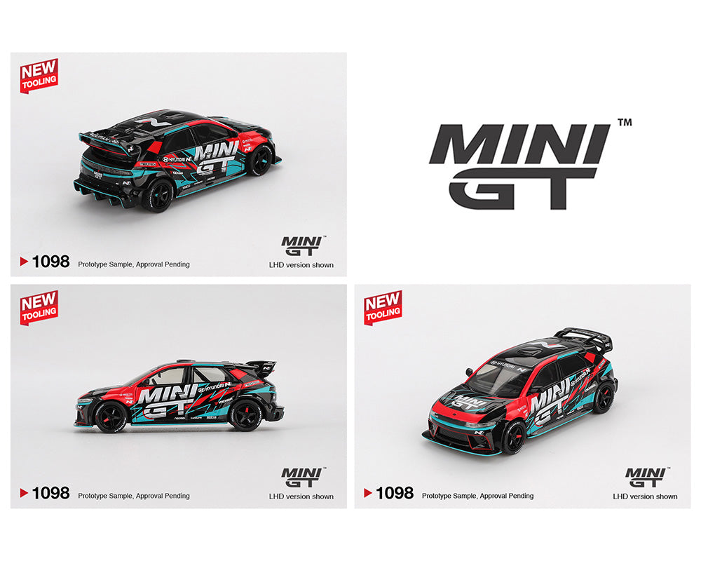 |||PREVENTA||| Mini GT 1:64 Hyundai Ioniq 5N MINI GT RS-01T 2025 Salón del Automóvil de Tokio - Negro( PRESENTACIÓN EN BLISTER)