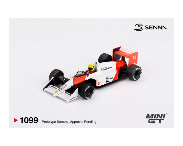 |||PREVENTA|||Mini GT 1:64 McLaren MP4/4 #12 Ayrton Senna, ganador del Gran Premio de Japón de 1988 - Edición Limitada 8PRESENTACIÓN EN BLISTER)