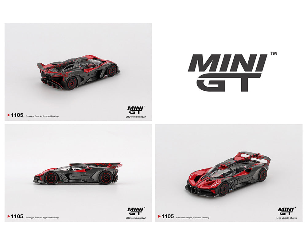 |||PREVENTA|||Mini GT 1:64 Bugatti Bolide – Rojo (PRESENTACIÓN EN BLISTER)