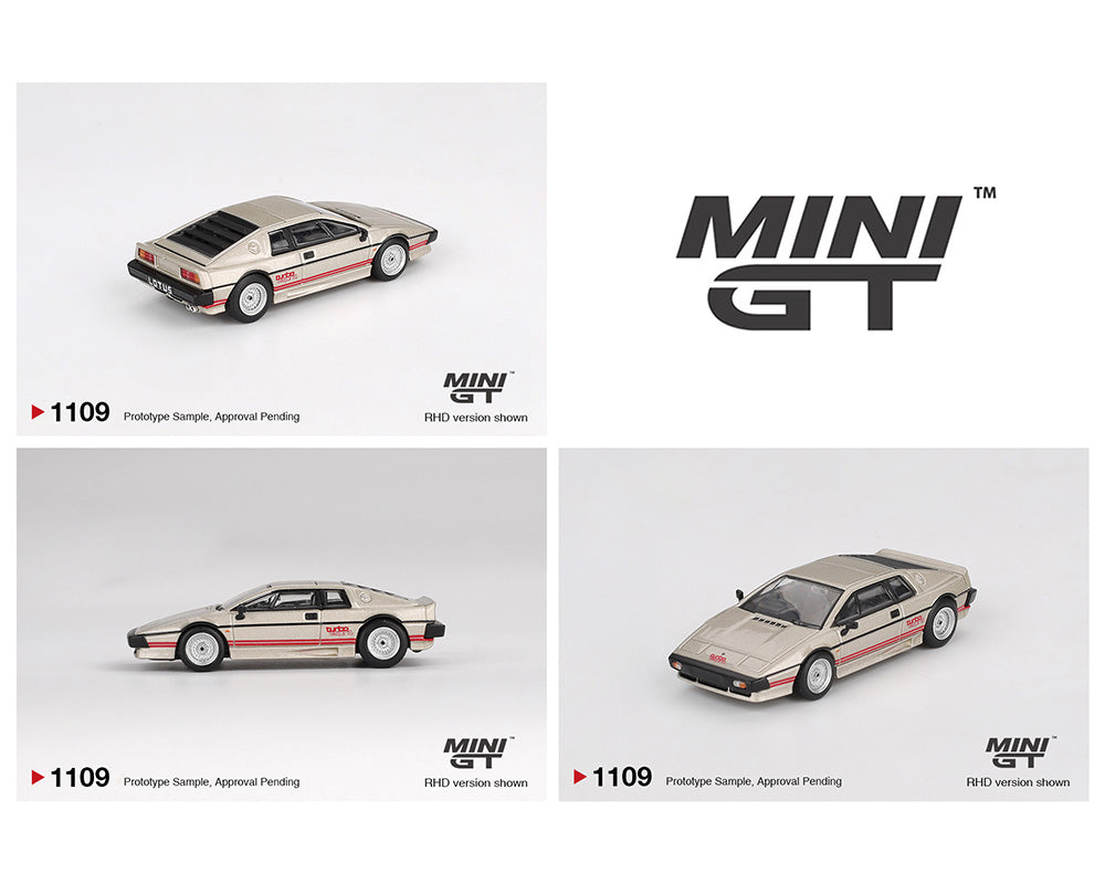 |||PREVENTA|||Mini GT 1:64 Lotus Esprit Turbo – Plata metalizado (PRESENTACIÓN EN BLISTER)