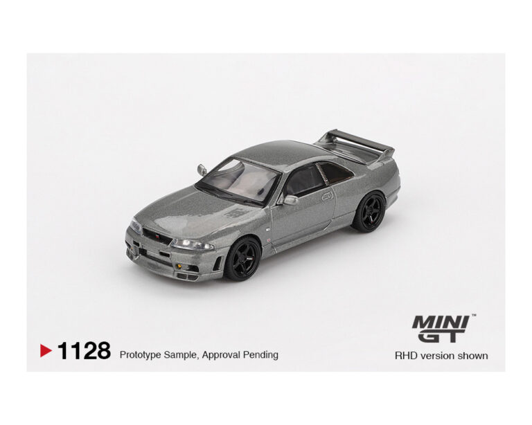 |||PREVENTA|||Mini GT 1:64 NISSAN Skyline GT-R Gris Metalizado Oscuro (Versión NISMO BCNR33 CRS) – Edición Limitada (PRESENTACIÓN EN BLISTER)