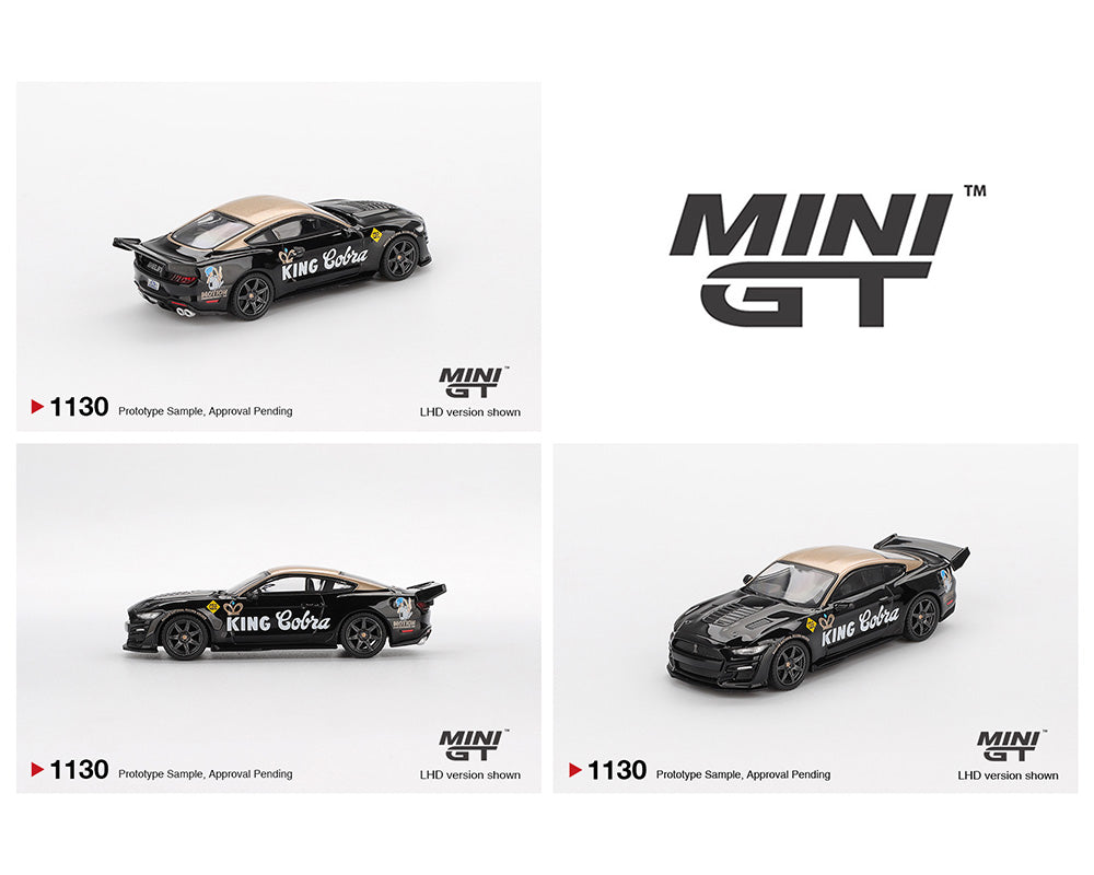 |||PREVENTA|||Mini GT 1:64 Shelby GT500 Dragon Snake Concept – Negro/Dorado – Edición Limitada (PRESENTACIÓN EN BLISTER)