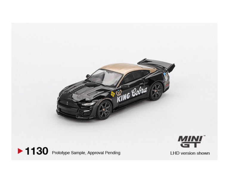|||PREVENTA|||Mini GT 1:64 Shelby GT500 Dragon Snake Concept – Negro/Dorado – Edición Limitada (PRESENTACIÓN EN BLISTER)