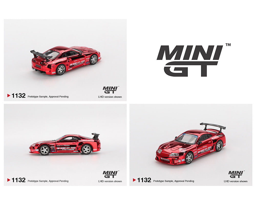 |||PREVENTA|||TOYOTA SUPRA A80 TOP SECRET GT-300 TOP SECRET ROJO CROMO (PRESENTACIÓN EN BLISTER)