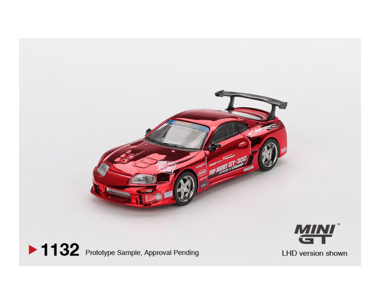 |||PREVENTA|||TOYOTA SUPRA A80 TOP SECRET GT-300 TOP SECRET ROJO CROMO (PRESENTACIÓN EN BLISTER)