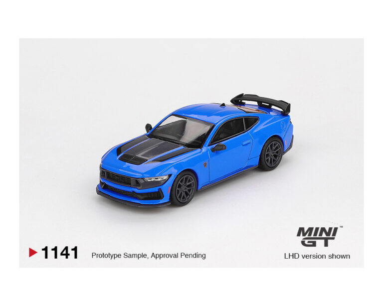 |||PREVENTA|||Mini GT 1:64 Ford Mustang Dark Horse 2024 – Azul Grabber (PRESENTACIÓN EN BLISTER)