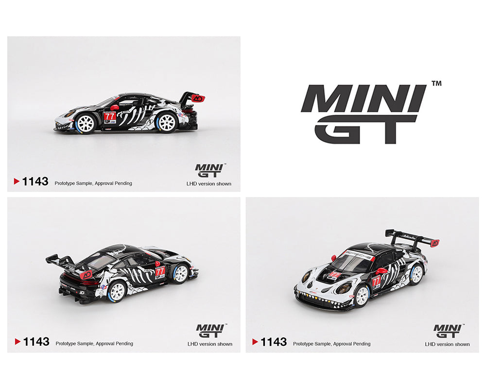 |||PREVENTA|||Mini GT 1:64 Porsche 911 GT3 R #77 AO Racing 2025 IMSA Petit Le Mans (PRESENTACIÓN EN BLISTER)