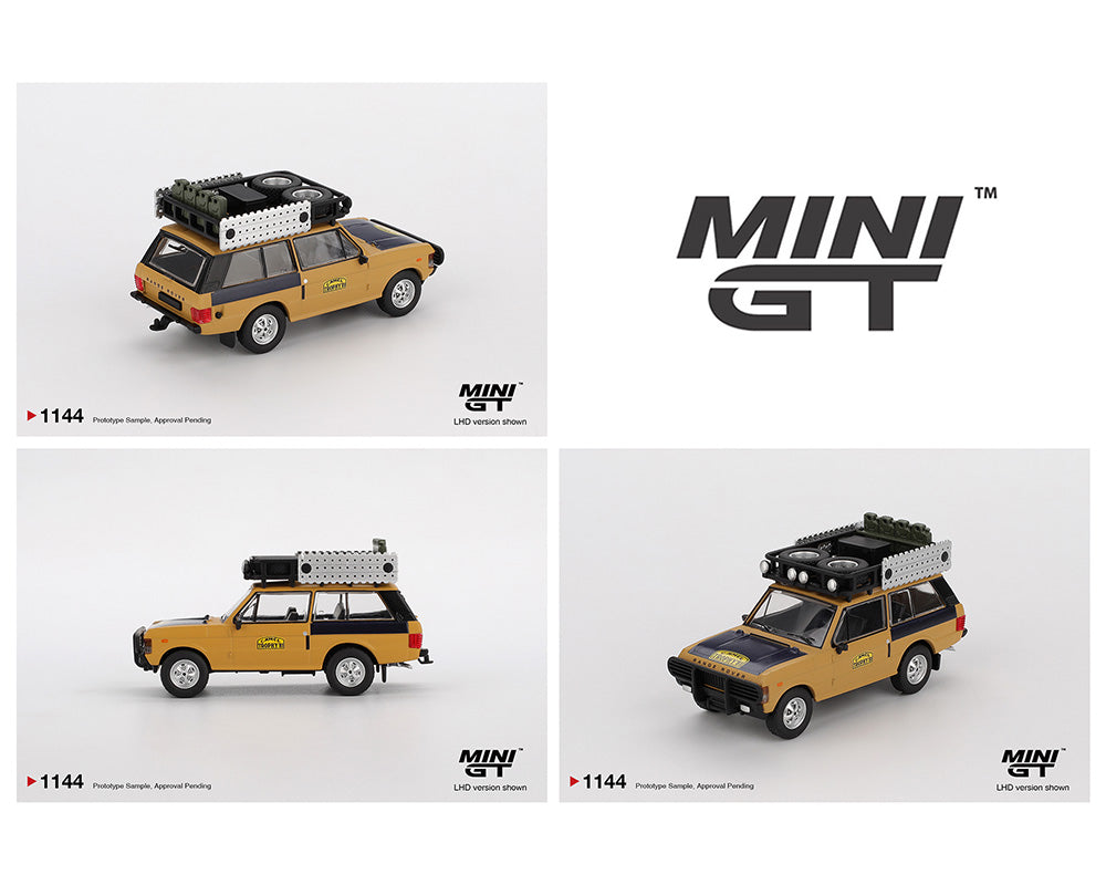 |||PREVENTA|||Mini GT 1:64 Range Rover 1981 Camel Trophy Sumatra C.Swoboda y K.Mentel Ganador – Amarillo (PRESENTACIÓN EN BLISTER)