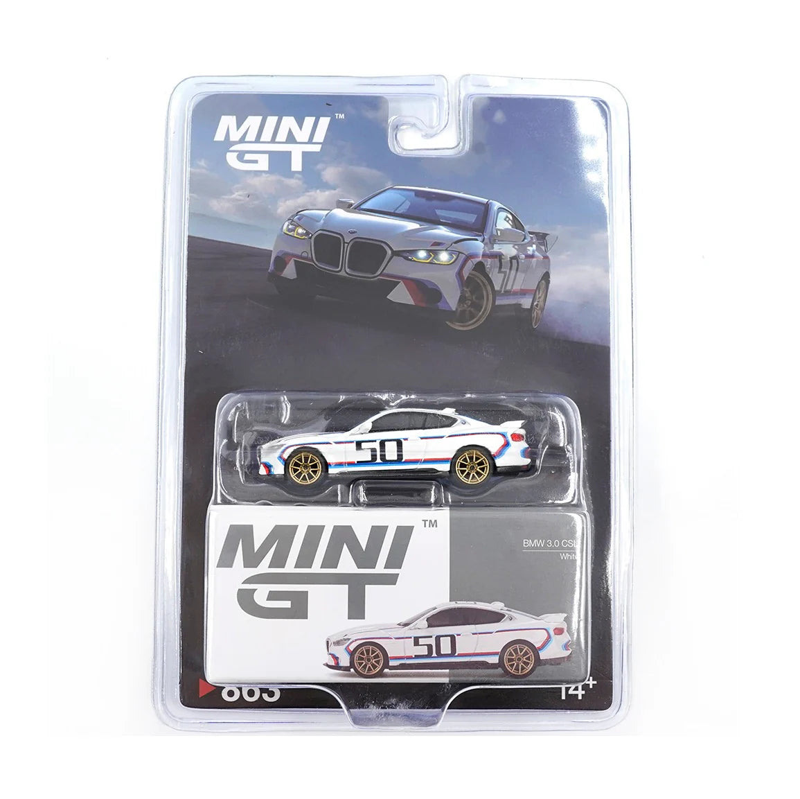 Mini GT 1:64 BMW 3.0 CSL – Blanco