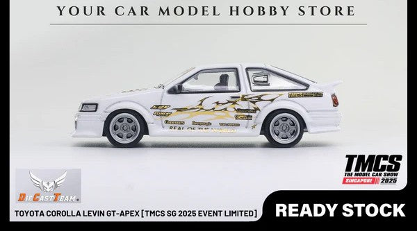 [DCT] 1:64 Toyota Corolla Levin GT-Apex [TMCS SG 2025 Event Limited]