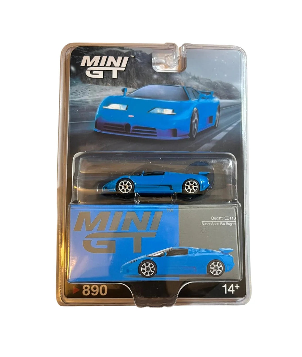 Mini GT 1:64 Bugatti EB110 Super Sport – Azul Blister
