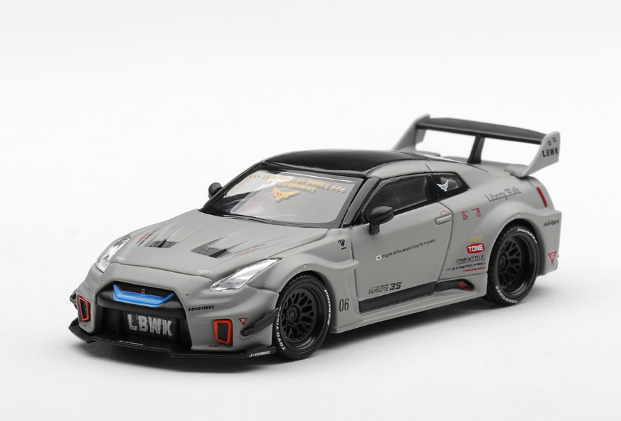MINI GT #1248 NISSAN LB-Silhouette WORKS GT 35GT-RR Ver.1 Gris Mate EN CAJA