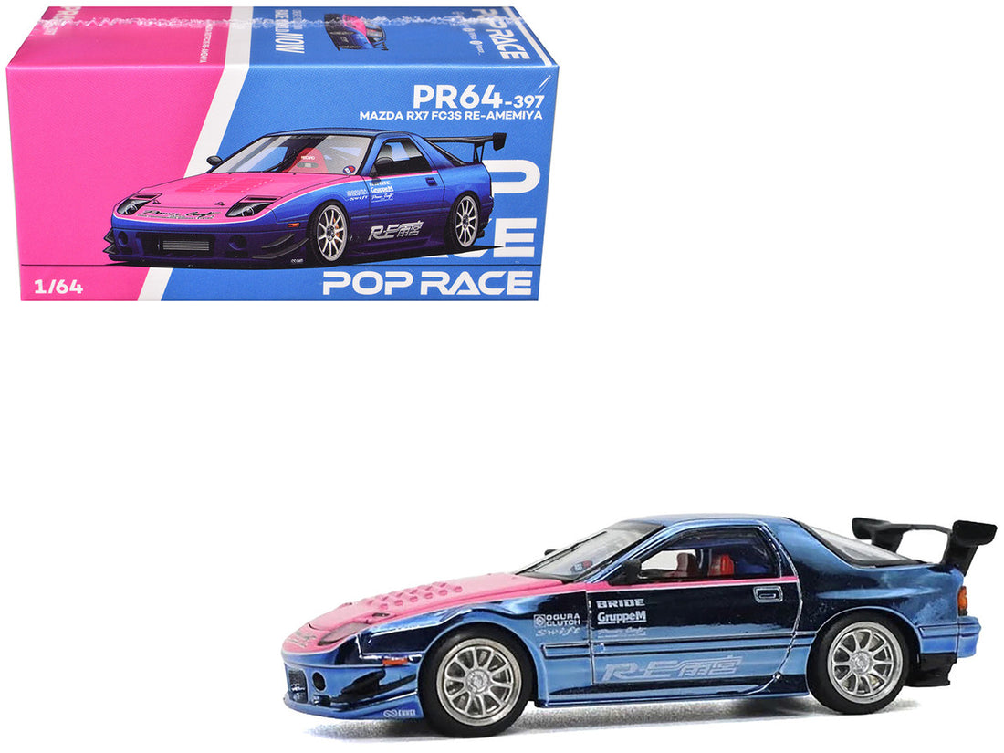 POP RACE 1/64-Mazda RX7 (FC3S) RE AMEMIYA RHD-EDICION LOS ANGELES