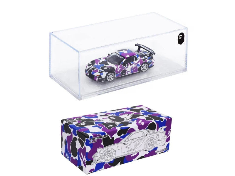 Pop Race x BAPE®︎ 1:64 Mazda Rx-7 FD3S Re-Amemiya BAPE STORE Hong Kong Edición Especial 20 Aniversario PR640493
