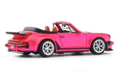 RHINO MODEL 1/64 SINGER TURBO STUDY CABRIOLET ROSADO