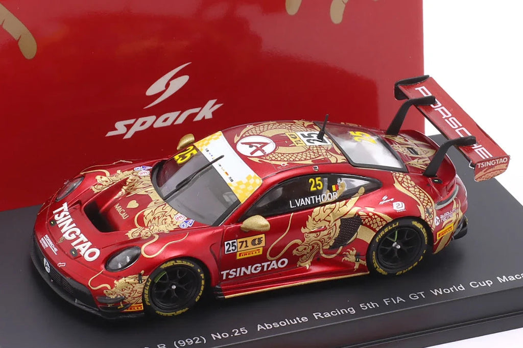 SPARK 1/64 PORSCHE 911 GT3 R(992) Nº 25 ABSOLUTE RACING STH FIA GT WORLD CUP MACAU 2024