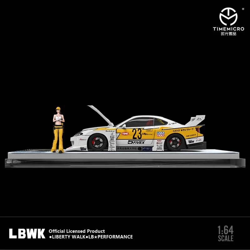 TIMEMICRO 1/64 LBWK SILVIA S15 #23 CON FIGURA