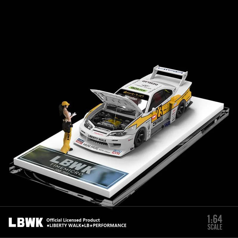 TIMEMICRO 1/64 LBWK SILVIA S15 #23 CON FIGURA