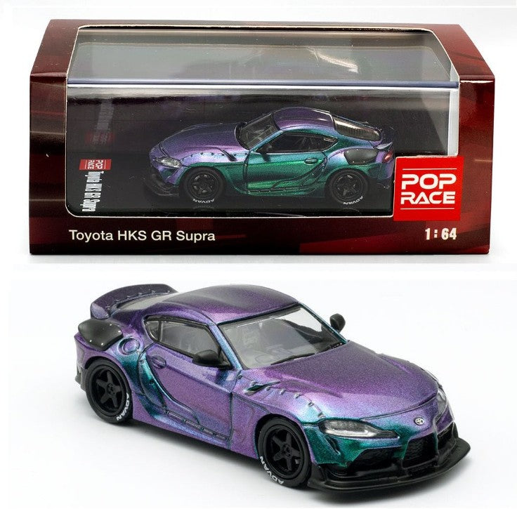POPRACE 1/64 HKS GR Supra Magic Purple PR64-HKSA90-MG POPRACE