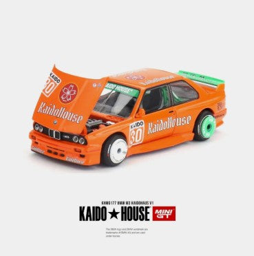 Kaido House x Mini GT 1:64 BMW M3 KAIDOHAUS V1 – Naranja