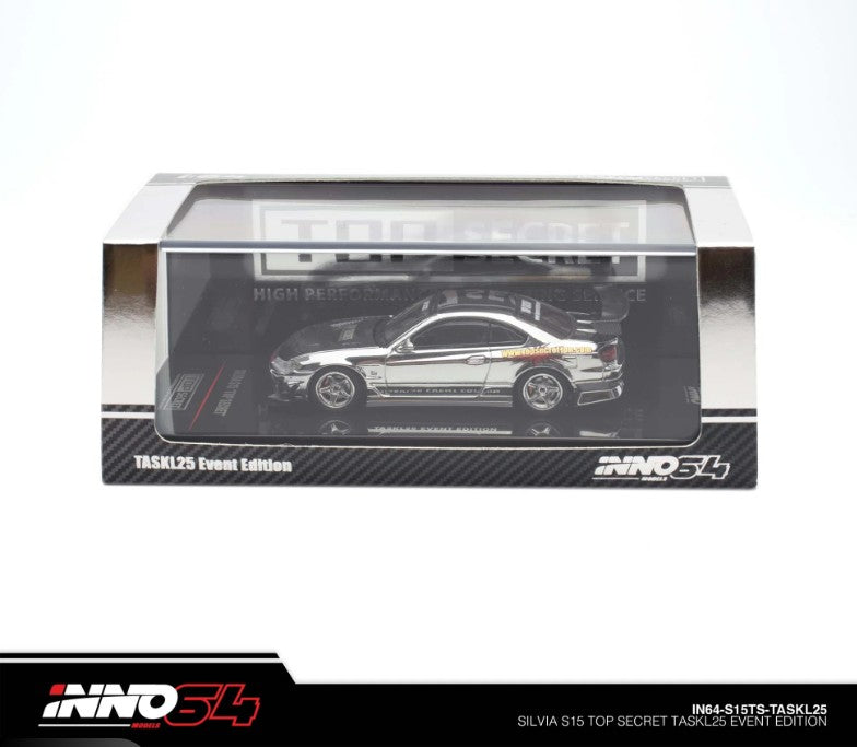 INNO64 Top Secret Nissan Silvia S15 Silver Chrome | TASKL25 EXCLUSIVE