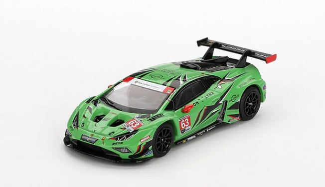 Mini GT 1:64 Lamborghini Huracán GT3 EVO2 #63 Iron Lynx IMSA 2023 Daytona 24 Hrs. Blister